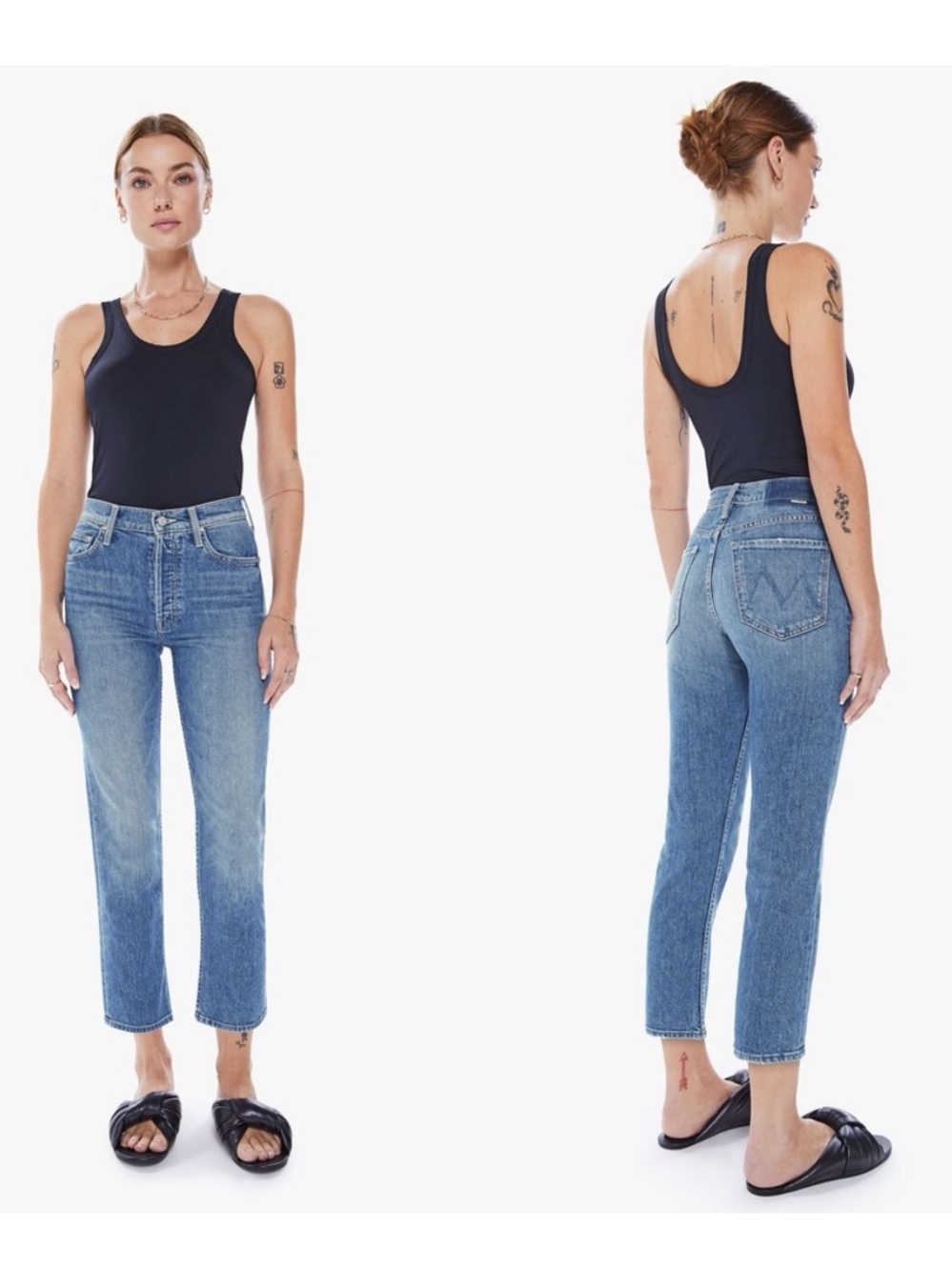 NWT Mother Superior Denim The Tomcat Kneeling On Stones Jeans Size 27